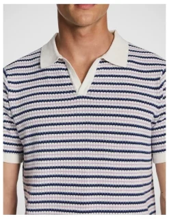 yd. Haze Knitted Polo Shirt in Multi
