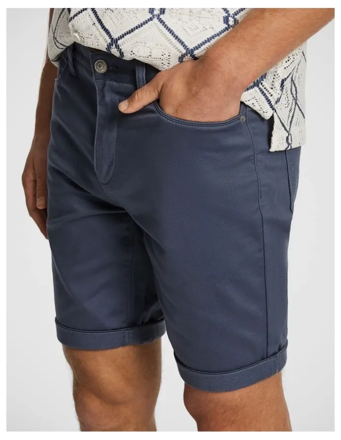 yd. Herston Chino Short in Blue Smoke