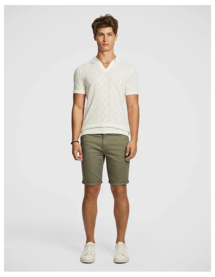 yd. Herston Chino Shorts in Khaki Green
