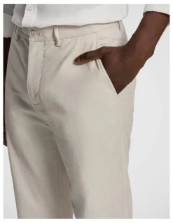 yd. Huxley Linen Blend Chino in Cream