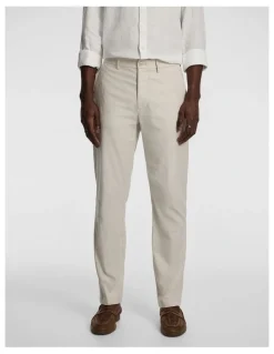 yd. Huxley Linen Blend Chino in Cream