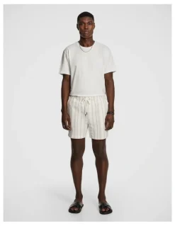 yd. Island Stripe Short in Natural