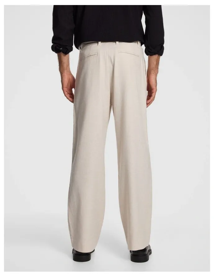 yd. Jacob Cotton Linen Chino in Natural