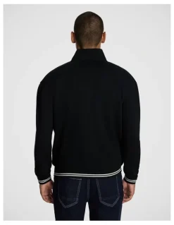 yd. Jett 1/4 Zip Sweatshirt in Black
