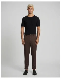 yd. Kent Cropped Chinos in Chocolate