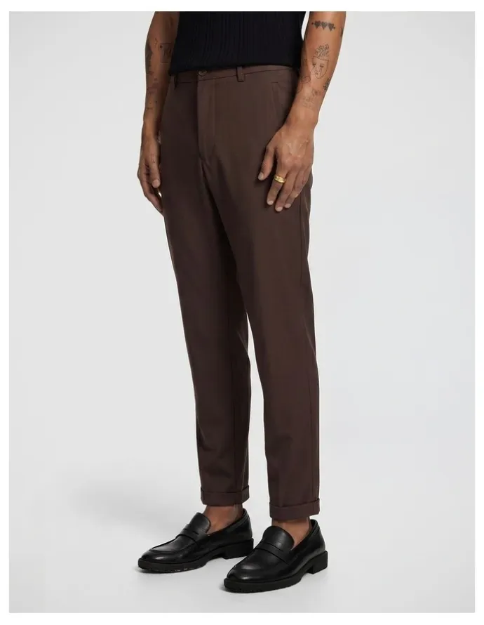 yd. Kent Cropped Chinos in Chocolate