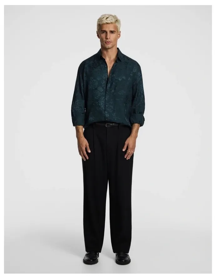yd. Kingly Shirt in Teal