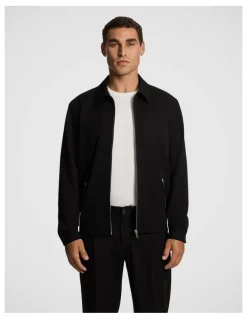 yd. Lennox Smart Zip Jacket in Black