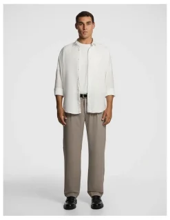 yd. Lennox Wide Chino in Stone