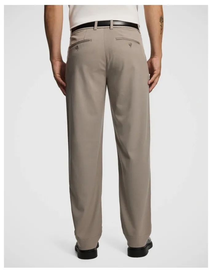 yd. Lennox Wide Chino in Stone
