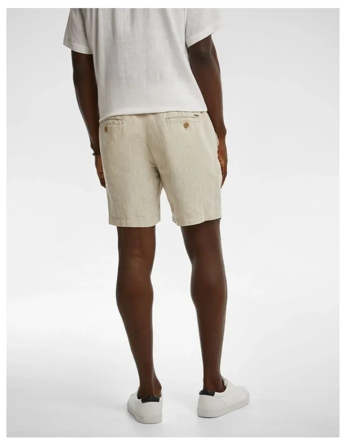 yd. Manta Linen Short in Stone