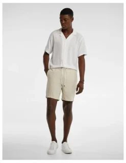 yd. Manta Linen Short in Stone