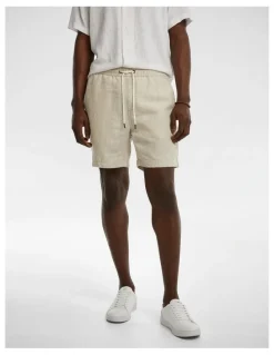 yd. Manta Linen Short in Stone