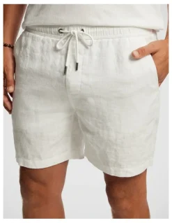 yd. Manta Linen Short in White