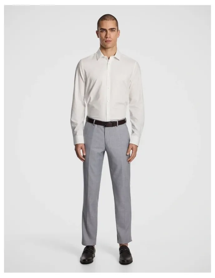yd. Marco Slim Fit Dress Shirt in White