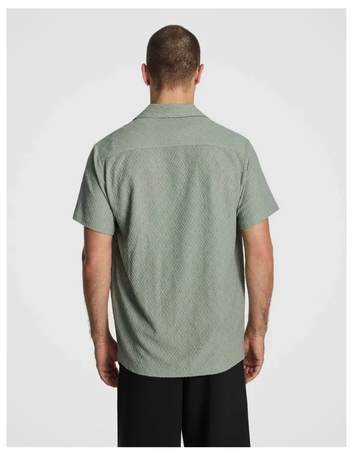 yd. Murdock Textured Shirt in Sage