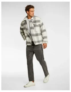 yd. Oliver Check Jacket in Natural