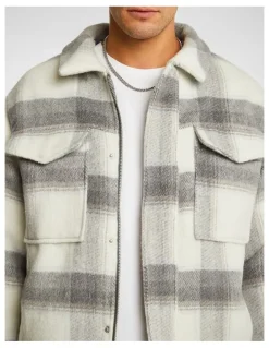 yd. Oliver Check Jacket in Natural