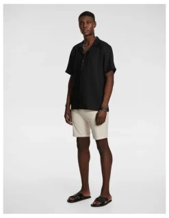 yd. Panama Linen Chino Short in Natural