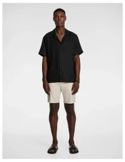 yd. Panama Linen Chino Short in Natural