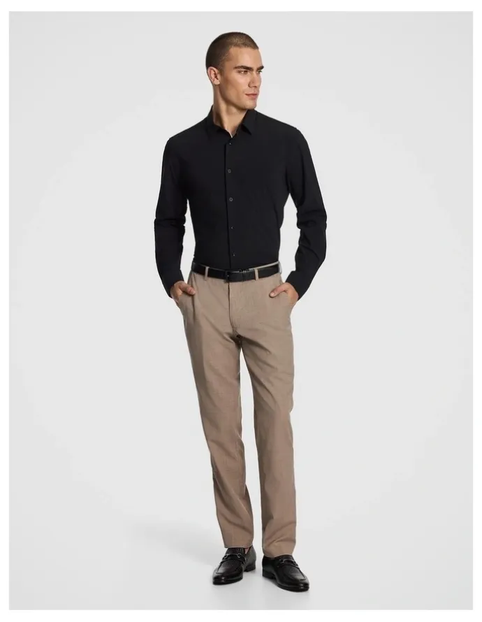 yd. Phelps Slim Shirt in Black