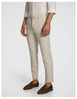 yd. Rafael Check Slim Chino in Natural