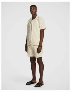 yd. Sanders Stripe Shorts in Yellow