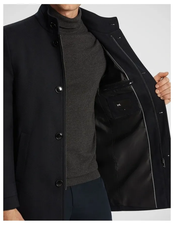yd. Trophy Stretch Textured Dress Jacket in Black