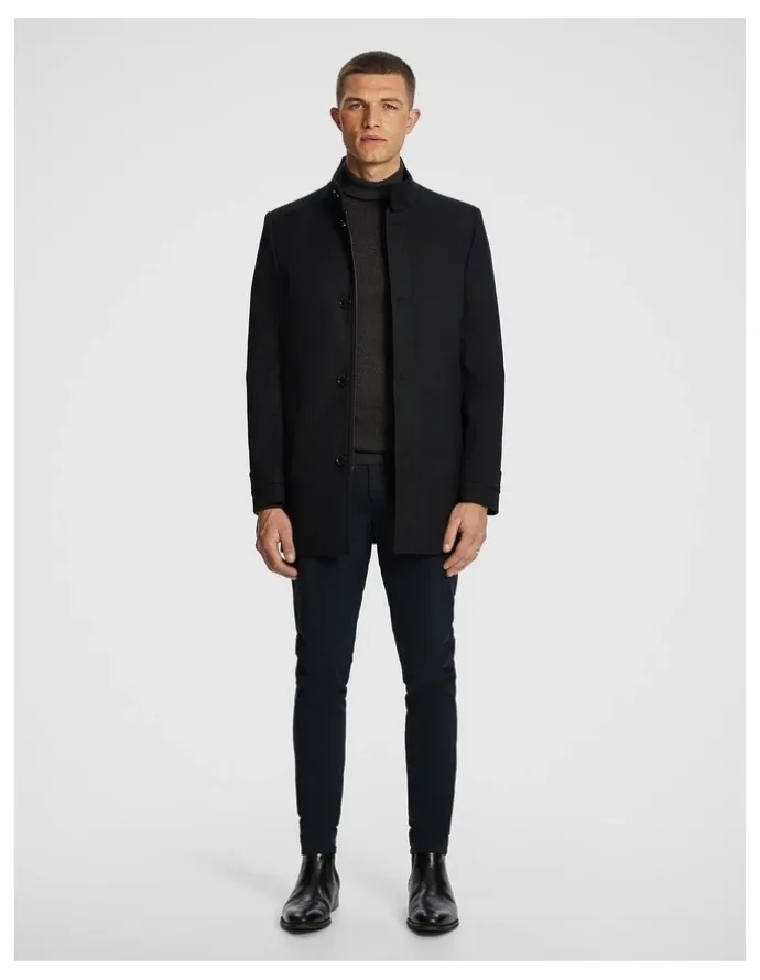 yd. Trophy Stretch Textured Dress Jacket in Black