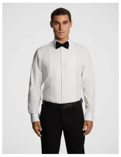 yd. Tuxedo Slim Fit Stretch Dress Shirt in White