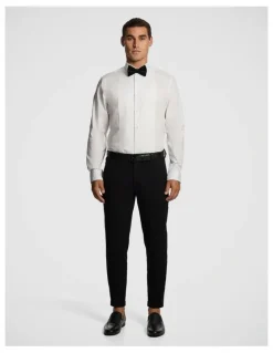 yd. Tuxedo Slim Fit Stretch Dress Shirt in White