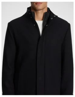 yd. Waylon Melton Coat in Black