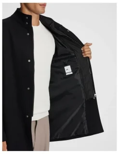 yd. Waylon Melton Coat in Black