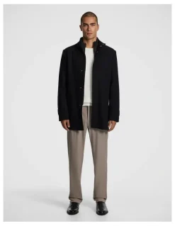 yd. Waylon Melton Coat in Black